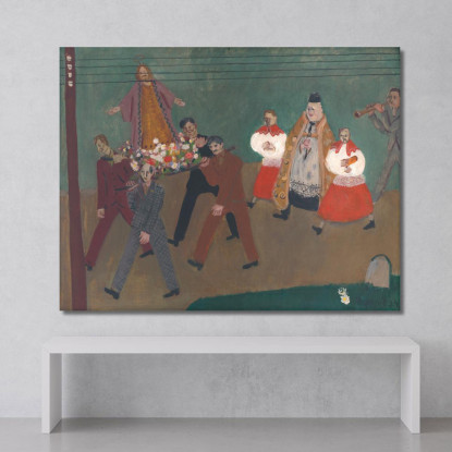 Processione Cyprián Majerník cmj52 quadro stampato su tela