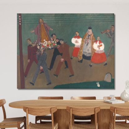 Processione Cyprián Majerník cmj52 quadro stampato su tela