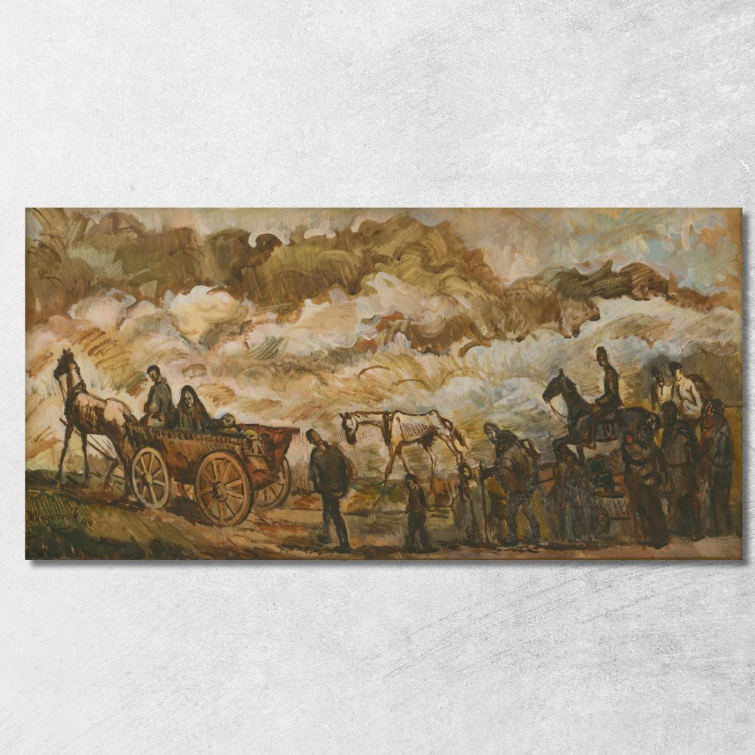 Rifugiati 3 Cyprián Majerník cmj59 quadro stampato su tela