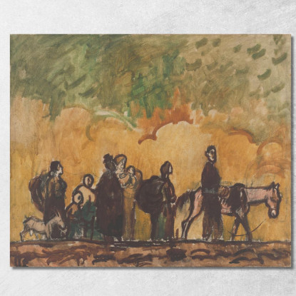 Rifugiati 7 Cyprián Majerník cmj63 quadro stampato su tela