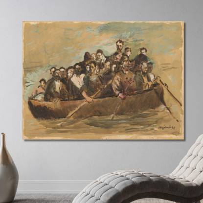 Rifugiati Cyprián Majerník cmj64 quadro stampato su tela