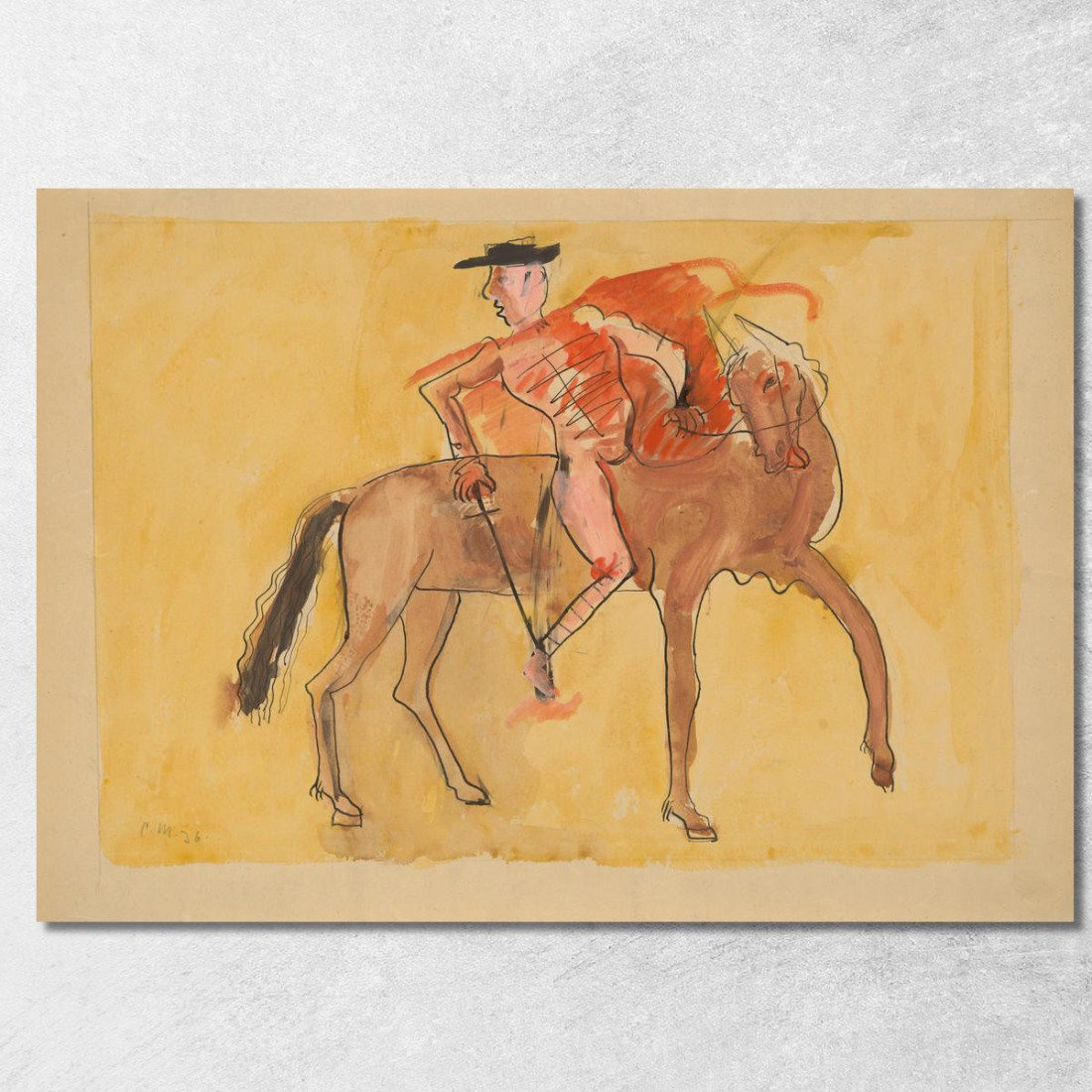 Torero Spagnolo Cyprián Majerník cmj73 quadro stampato su tela