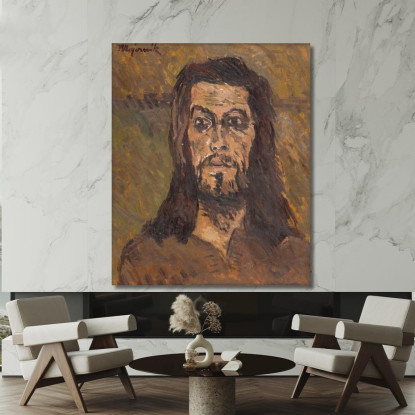 La Testa Di San Giovanni Battista Cyprián Majerník cmj82 quadro stampato su tela