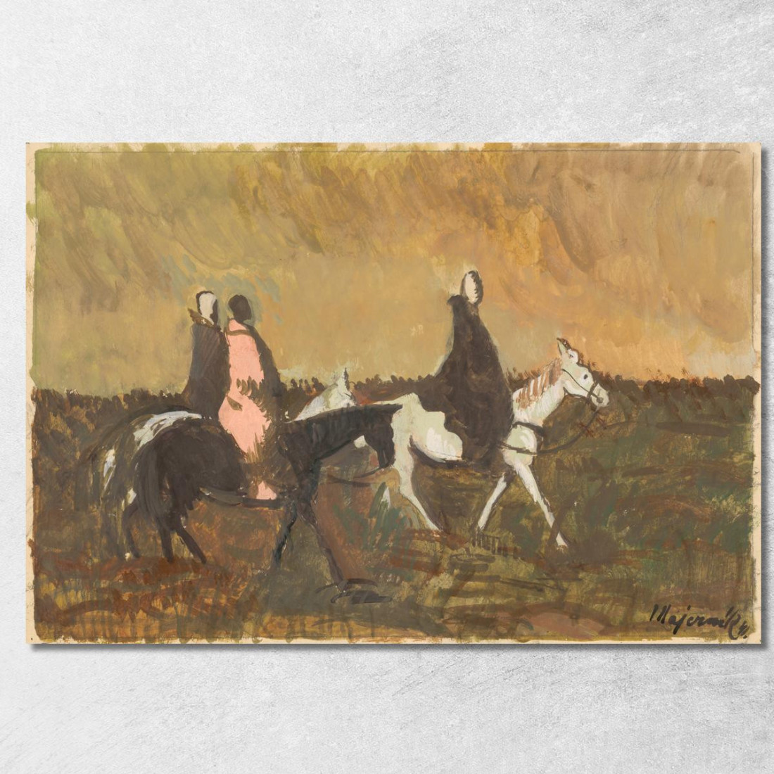 Tre Cavalieri Cyprián Majerník cmj83 quadro stampato su tela