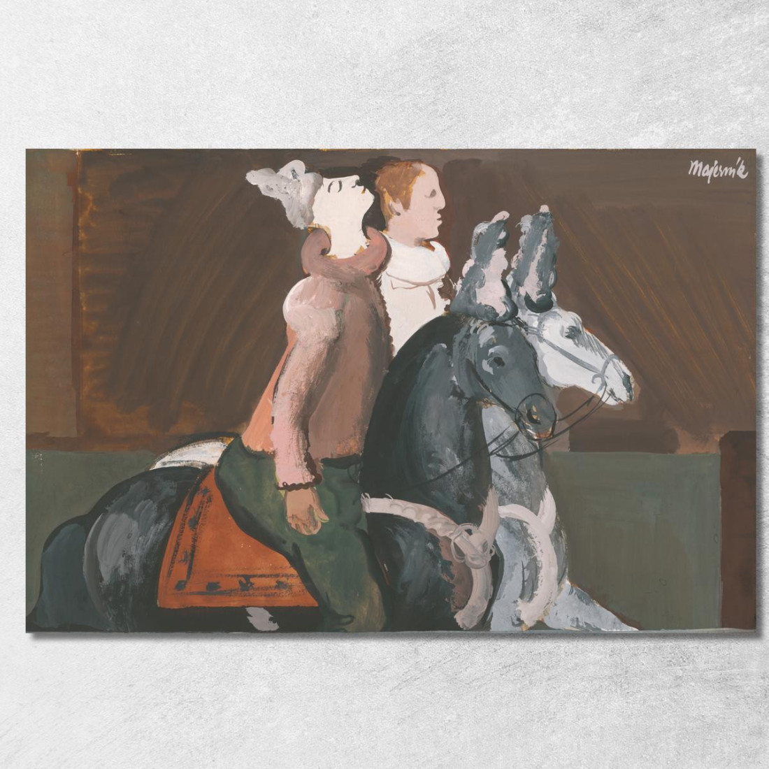 Due Cavalieri Cyprián Majerník cmj87 quadro stampato su tela