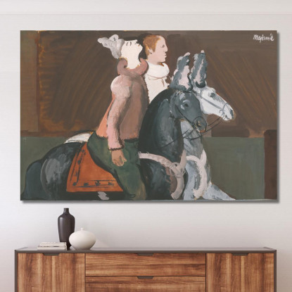 Due Cavalieri Cyprián Majerník cmj87 quadro stampato su tela