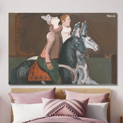 Due Cavalieri Cyprián Majerník cmj87 quadro stampato su tela