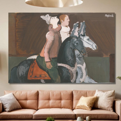 Due Cavalieri Cyprián Majerník cmj87 quadro stampato su tela