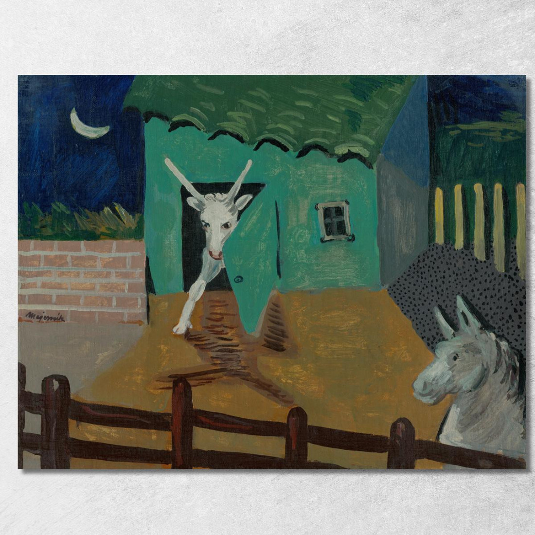 Cortile Cyprián Majerník cmj97 quadro stampato su tela