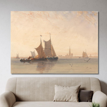 Mattina Ad Anversa David Cox dcx2 quadro stampato su tela