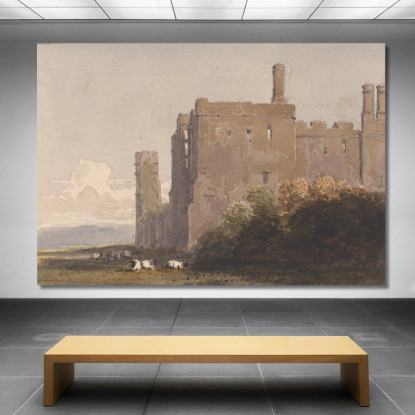 Abbazia Di Battle Sussex David Cox dcx3 quadro stampato su tela
