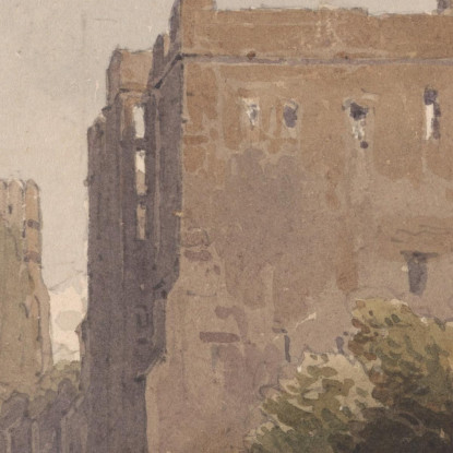 Abbazia Di Battle Sussex David Cox dcx3 quadro stampato su tela