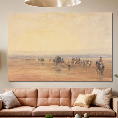Attraversando Le Sabbie Di Lancaster David Cox dcx9 quadro stampato su tela