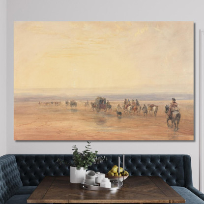Attraversando Le Sabbie Di Lancaster David Cox dcx9 quadro stampato su tela