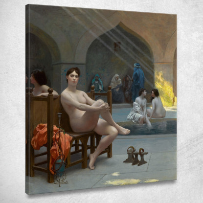 Il Bagno Delle Donne Jean-Léon Gérôme jlg71 quadro stampato su tela