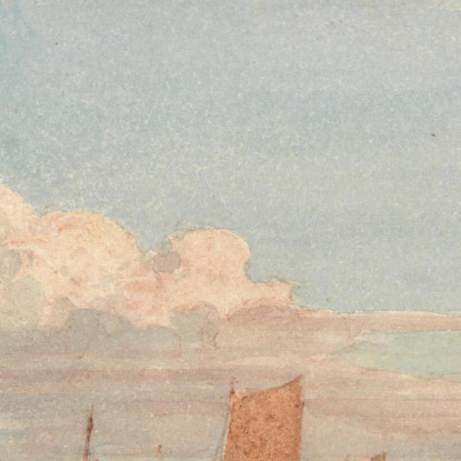 Ospedale Di Greenwich Da Woolwich Reach David Cox dcx19 quadro stampato su tela