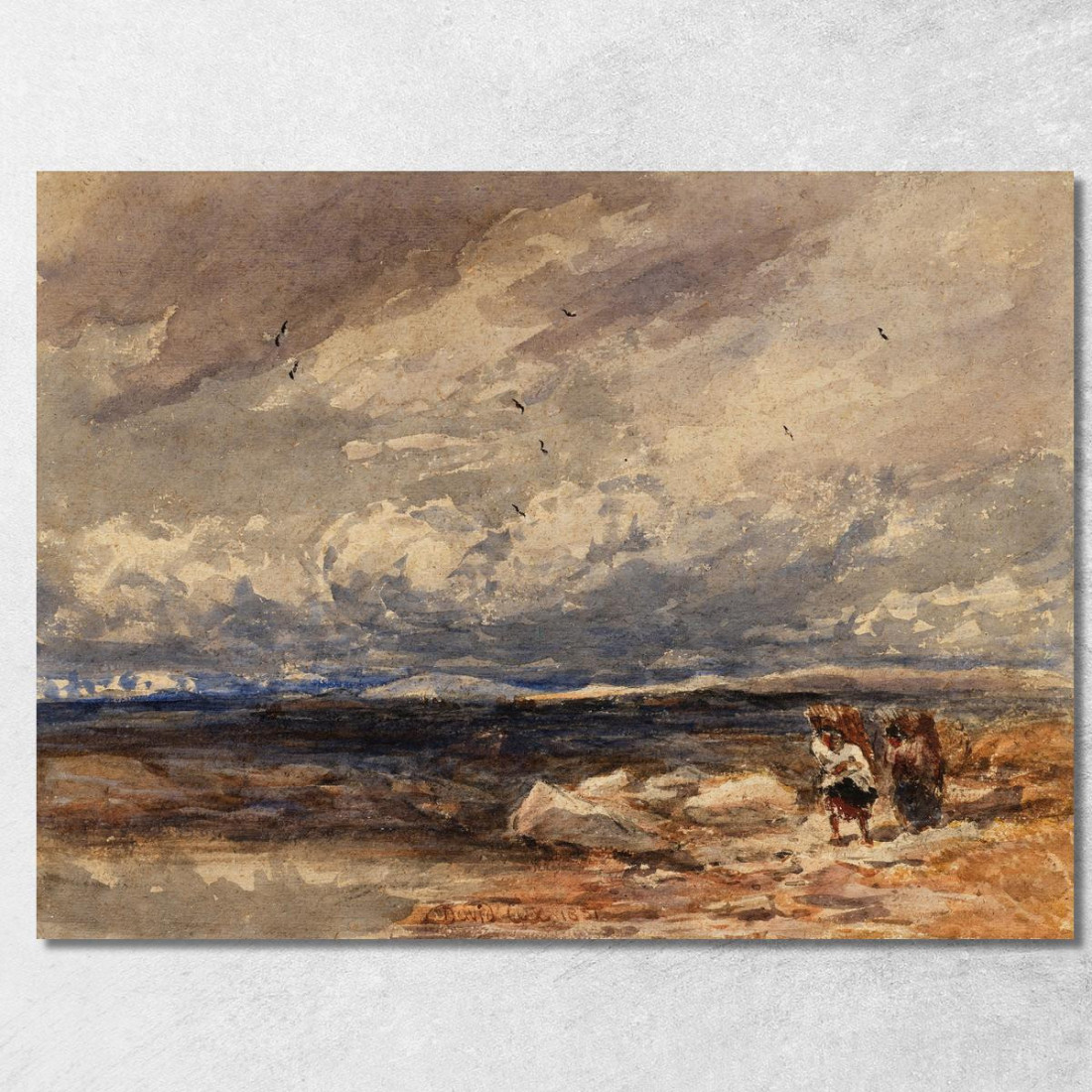 Su Carrington Moss David Cox dcx33 quadro stampato su tela