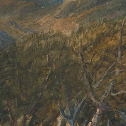 Sul Fiume Conway Galles Del Nord David Cox dcx35 quadro stampato su tela