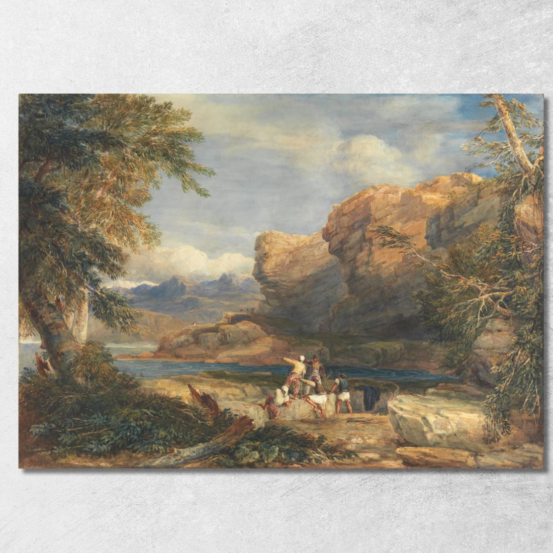 Isola Del Pirata David Cox dcx40 quadro stampato su tela