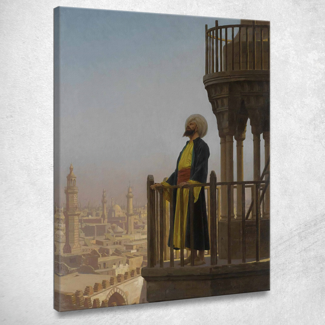 Le Muezzin Jean-Léon Gérôme jlg75 quadro stampato su tela