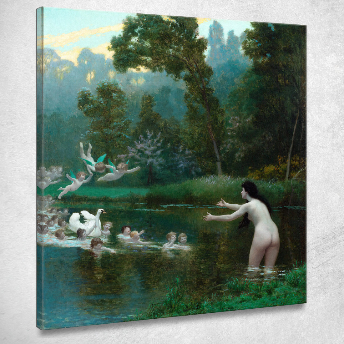 Leda E Il Cigno Jean-Léon Gérôme jlg78 quadro stampato su tela