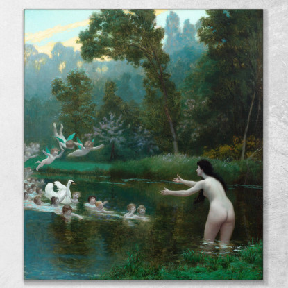 Leda E Il Cigno Jean-Léon Gérôme jlg78 quadro stampato su tela