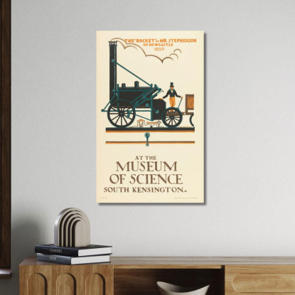 Il Razzo - Museo Della Scienza Edward McKnight Kauffer emk16 quadro stampato su tela