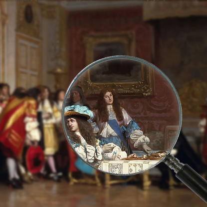 Luigi Xiv E Molière Jean-Léon Gérôme jlg82 quadro stampato su tela
