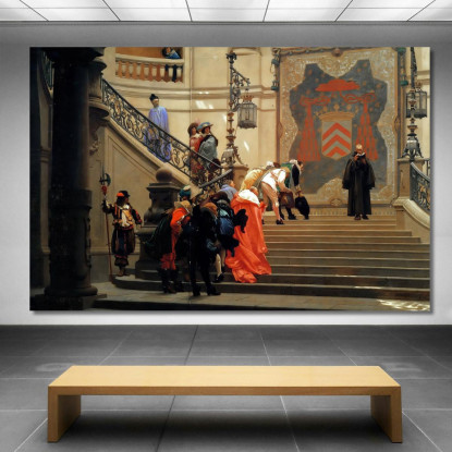 L'Eminenza Grigia Jean-Léon Gérôme jlg84 quadro stampato su tela
