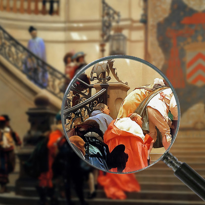 L'Eminenza Grigia Jean-Léon Gérôme jlg84 quadro stampato su tela