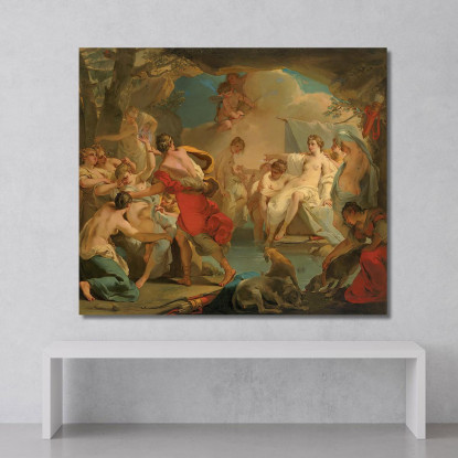 Diana E Callisto Gaetano Gandolfi ggn1 quadro stampato su tela