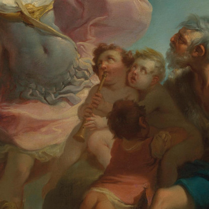 Erminia Tra I Pastori Gaetano Gandolfi ggn2 quadro stampato su tela