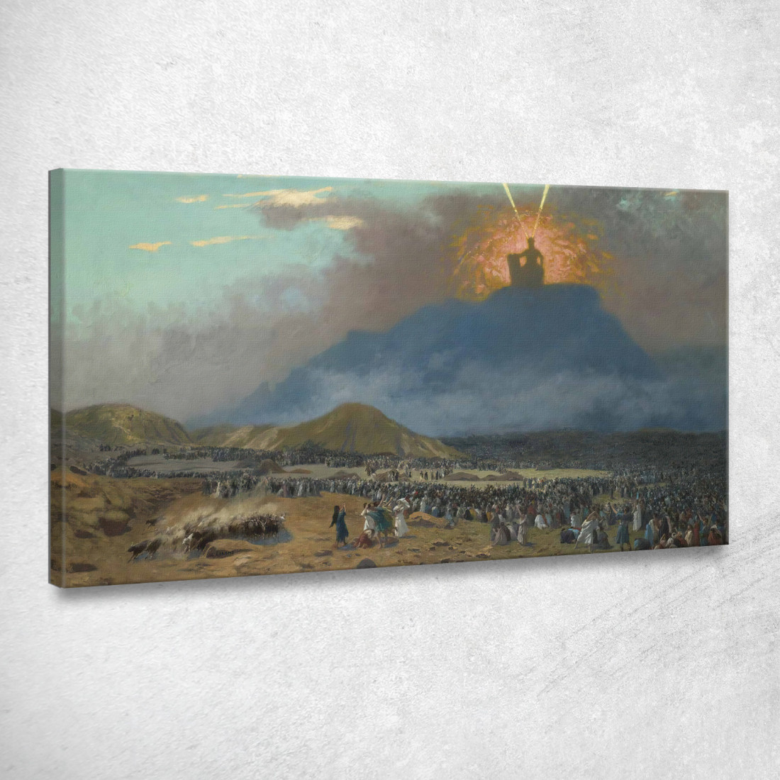 Mosè Sul Monte Sinai Jean-Léon Gérôme jlg89 quadro stampato su tela