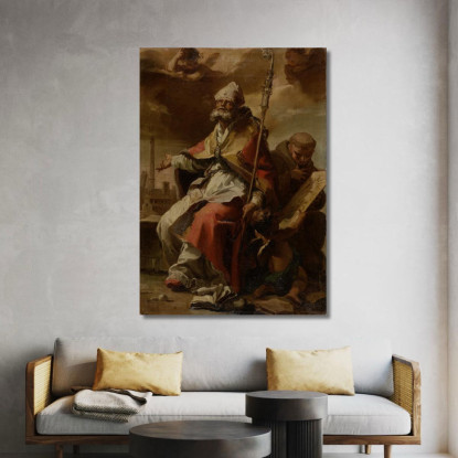 Santi Petronio Di Bologna E Bernardino Da Siena Gaetano Gandolfi ggn10 quadro stampato su tela