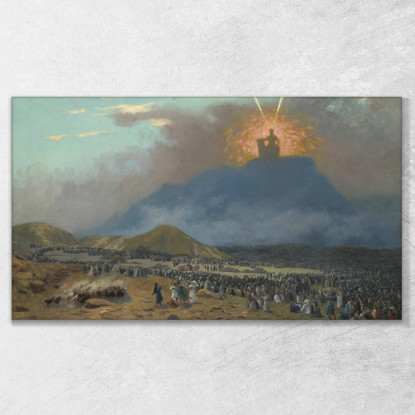 Mosè Sul Monte Sinai Jean-Léon Gérôme jlg89 quadro stampato su tela