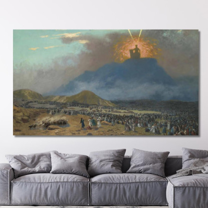 Mosè Sul Monte Sinai Jean-Léon Gérôme jlg89 quadro stampato su tela