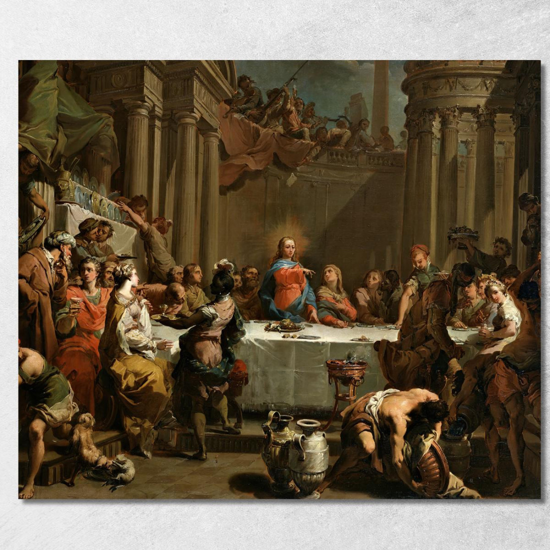 Le Nozze Di Cana Gaetano Gandolfi ggn15 quadro stampato su tela
