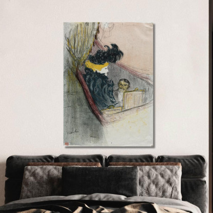 Un Idillio Principesco Clara Ward Henri de Toulouse-Lautrec htl3 quadro stampato su tela