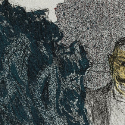 Un Idillio Principesco Clara Ward Henri de Toulouse-Lautrec htl3 quadro stampato su tela