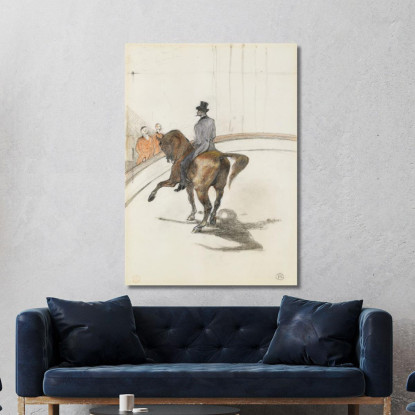 Al Circo Il Passo Spagnolo (Au Cirque Le Pas Espagnol) Henri de Toulouse-Lautrec htl12 quadro stampato su tela