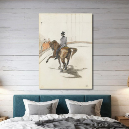 Al Circo Il Passo Spagnolo (Au Cirque Le Pas Espagnol) Henri de Toulouse-Lautrec htl12 quadro stampato su tela