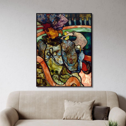 Al Nuovo Circo - Papa Crisantemo Henri de Toulouse-Lautrec htl16 quadro stampato su tela