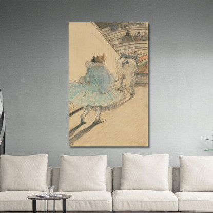 Al Circo - Entrata In Pista Henri de Toulouse-Lautrec htl18 quadro stampato su tela