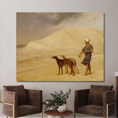 Nel Deserto Jean-Léon Gérôme jlg92 quadro stampato su tela