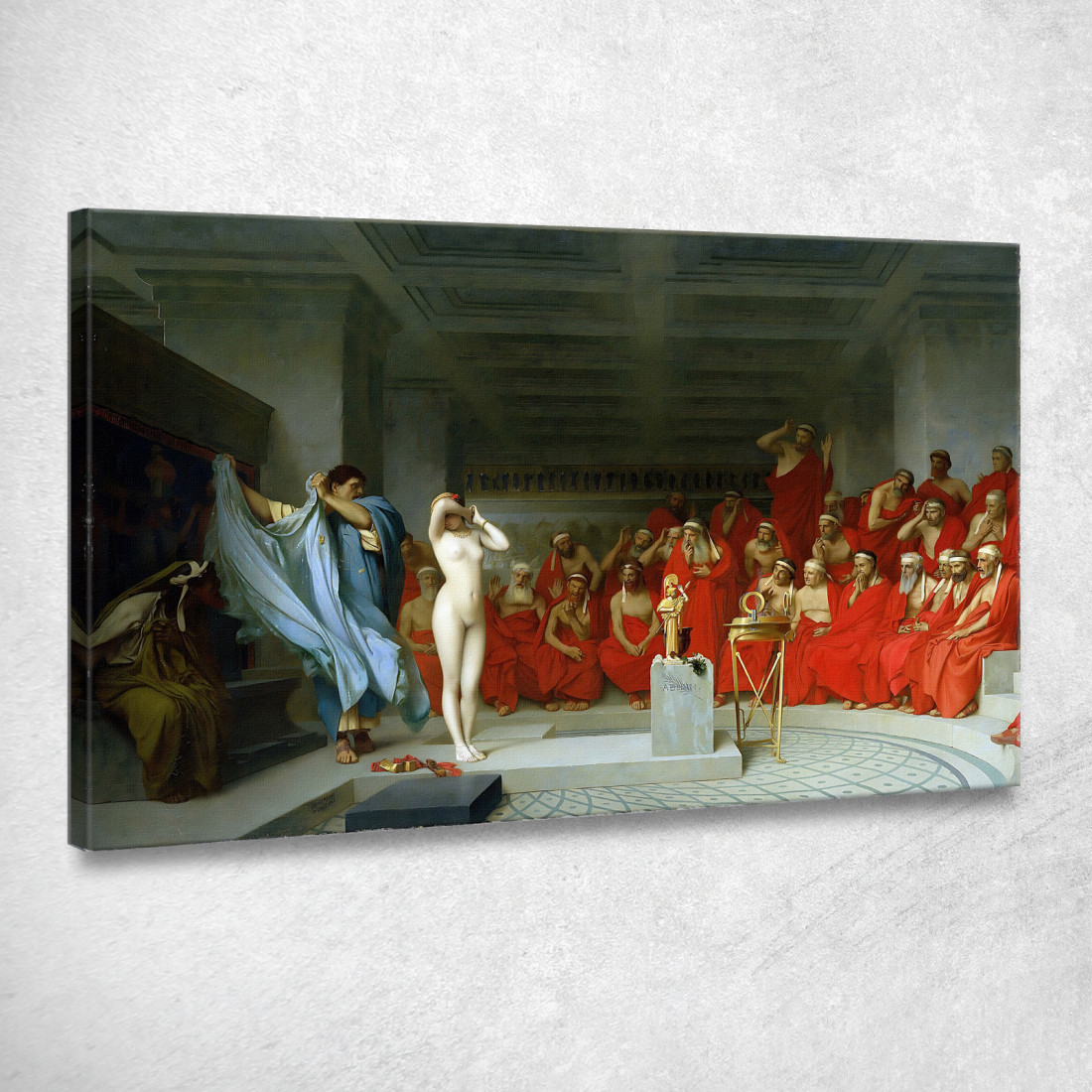 Frine Svelata Davanti All'Areopago Jean-Léon Gérôme jlg93 quadro stampato su tela