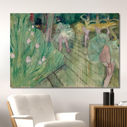 Scena Di Balletto Henri de Toulouse-Lautrec htl23 quadro stampato su tela