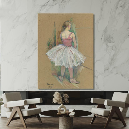 Ballerina Vista Di Schiena Henri de Toulouse-Lautrec htl30 quadro stampato su tela