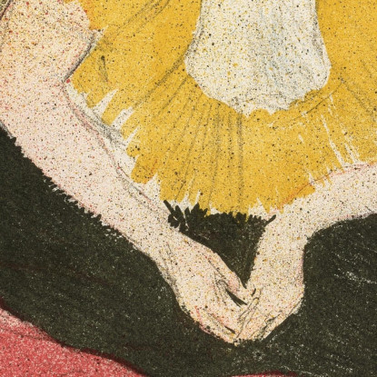 Elles - Il Clown Seduto Mlle Cha-U-Ka-O Henri de Toulouse-Lautrec htl33 quadro stampato su tela