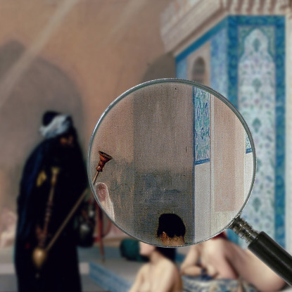 Piscina In Un Harem Jean-Léon Gérôme jlg95 quadro stampato su tela