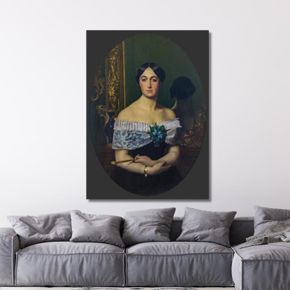 Ritratto Di Una Donna Jean-Léon Gérôme jlg96 quadro stampato su tela